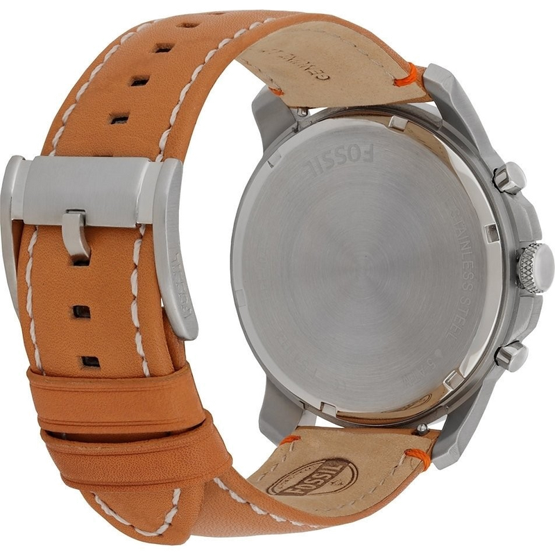 Fossil Grant Chronograph Green Dial Brown Leather Strap Watch for Men - FS4918 Buy Now By Fossil