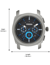 Fossil Machine Chronograph Brown Dial Grey Steel Strap Watch for Men - FS4931 Buy Now By Fossil