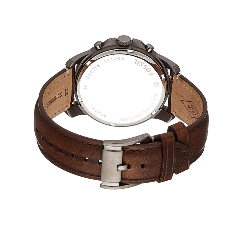 Fossil Grant Chronograph Brown Dial Brown Leather Strap Watch for Men - FS5214 Buy Now By Fossil