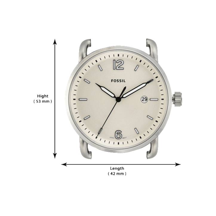 Fossil The Commuter White Dial Brown Leather Strap Watch for Men - FS5275 Buy Now By Fossil