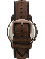 Fossil Grant Chronograph White Dial Brown Leather Strap Watch for Men - FS5344 Buy Now By Fossil