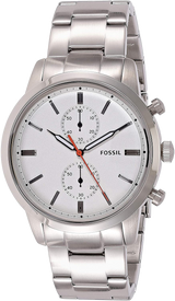 Fossil Townsman White Dial Silver Steel Strap Watch for Men - FS5346 Buy Now By Fossil