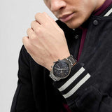 Fossil Townsman Chronograph Black Dial Silver Steel Strap Watch for Men - FS5349 Buy Now By Fossil