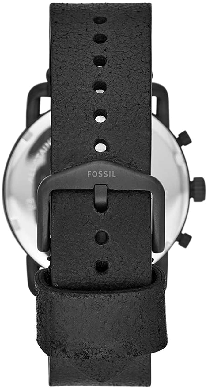 Fossil Commuter Black Dial Black Leather Strap Watch for for Men - FS5504 Buy Now By Fossil