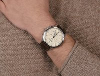 Fossil Forrester Chronograph White Dial Brown Leather Strap Watch for Men - FS5696 Buy Now By Fossil