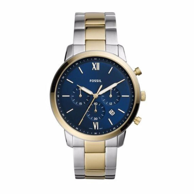 Fossil Neutra Chronograph Blue Dial Two Tone Steel Strap Watch for Men - FS5706 Buy Now By Fossil