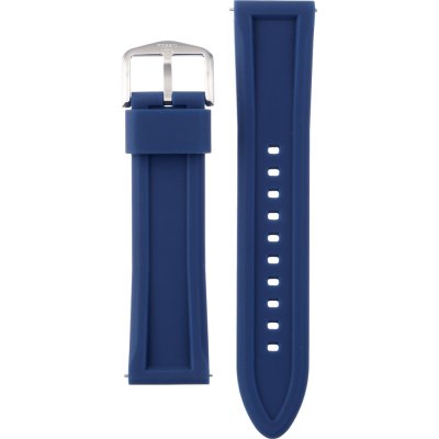 Fossil Garrett Chronograph Blue Dial Blue Rubber Strap Watch for Men - FS5709 Buy Now By Fossil