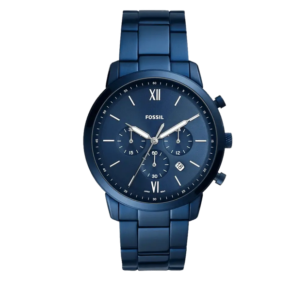 Fossil Neutra Chronograph Blue Dial Blue Steel Strap Watch for Men - FS5826 Buy Now By Fossil