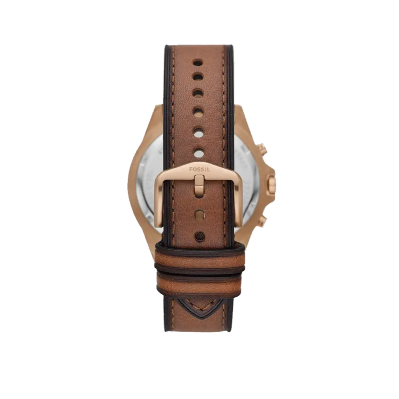 Fossil Garrett Chronograph Brown Dial Brown Leather Strap Watch for Men - FS5867 Buy Now By Fossil