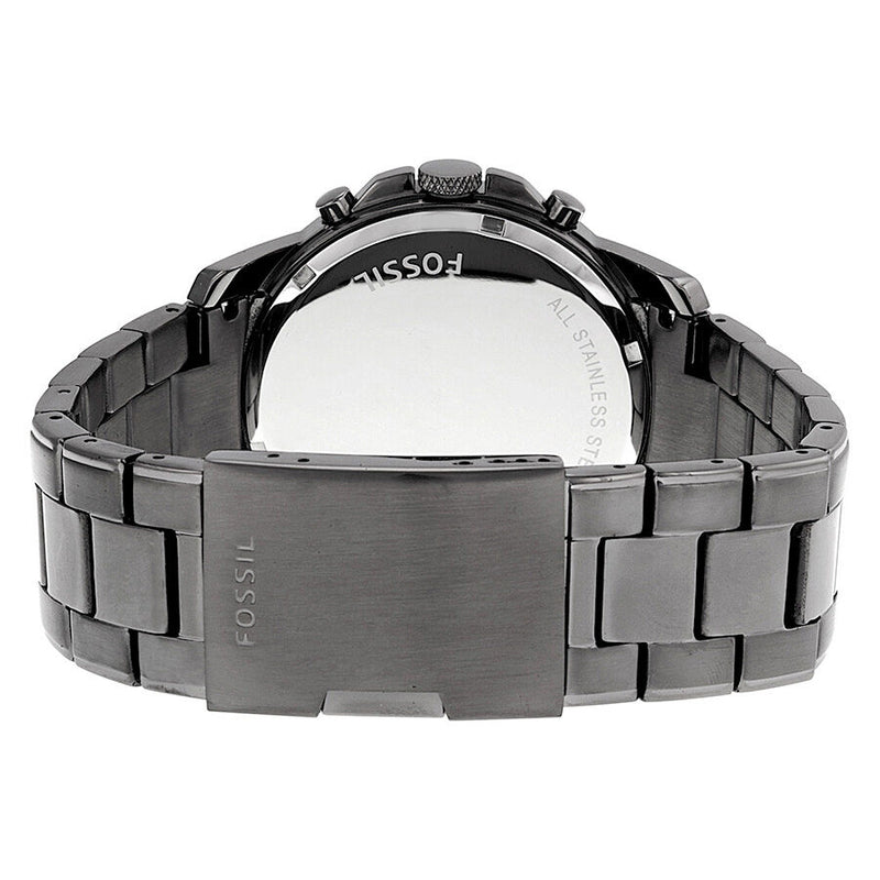 Fossil Grant Chronograph Blue Dial Grey Steel Strap Watch for Men - FS4831 Buy Now By Fossil