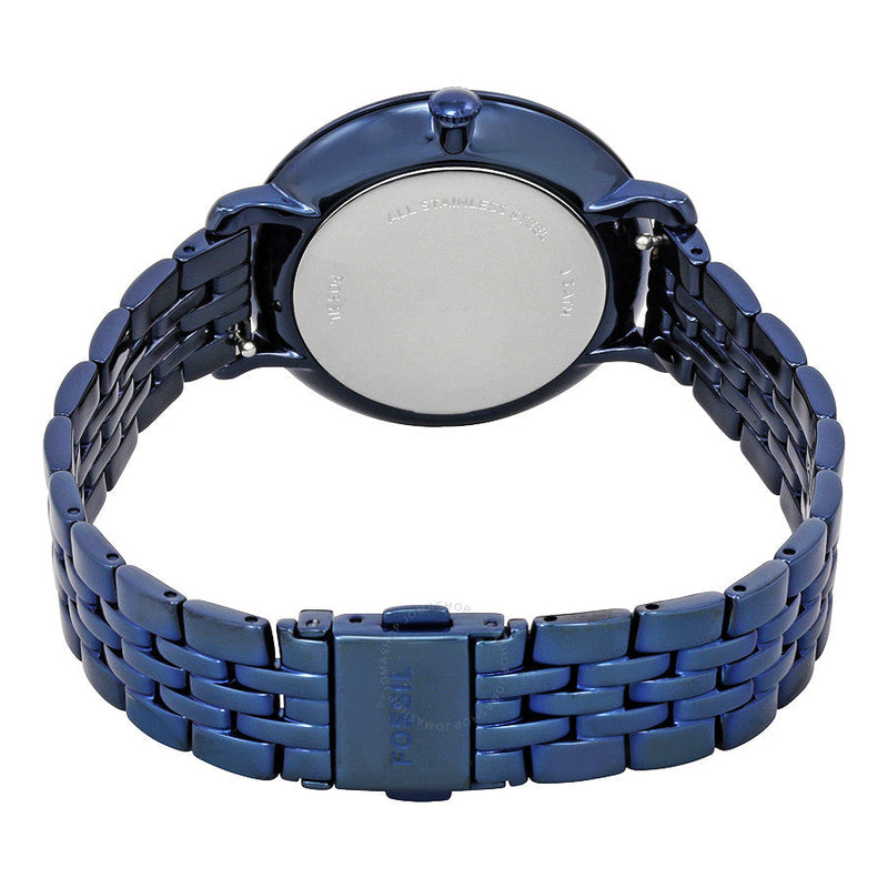Fossil Jacqueline Blue Dial Blue Steel Strap Watch for Women - ES4094 Buy Now By Fossil