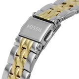 Fossil Jacqueline Analog Moonphase Mother of Pearl White Dial Two Tone Steel Strap Watch for Women - ES5166 Buy Now By Fossil