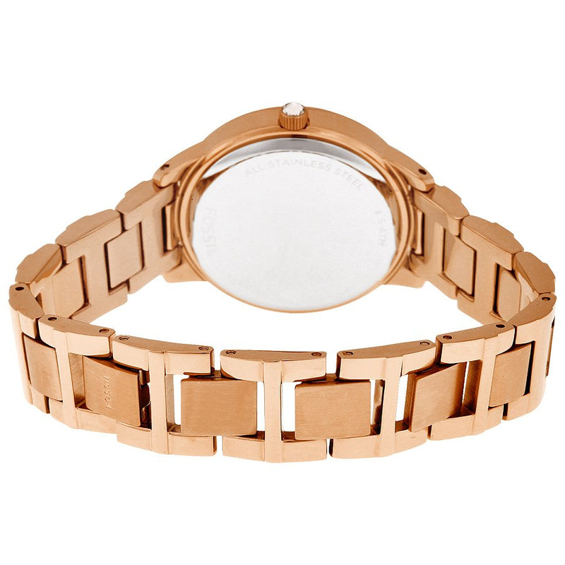 Fossil Jesse Crystal Rose Gold Dial Rose Gold Steel Strap Watch for Women - ES3020 Buy Now By Fossil