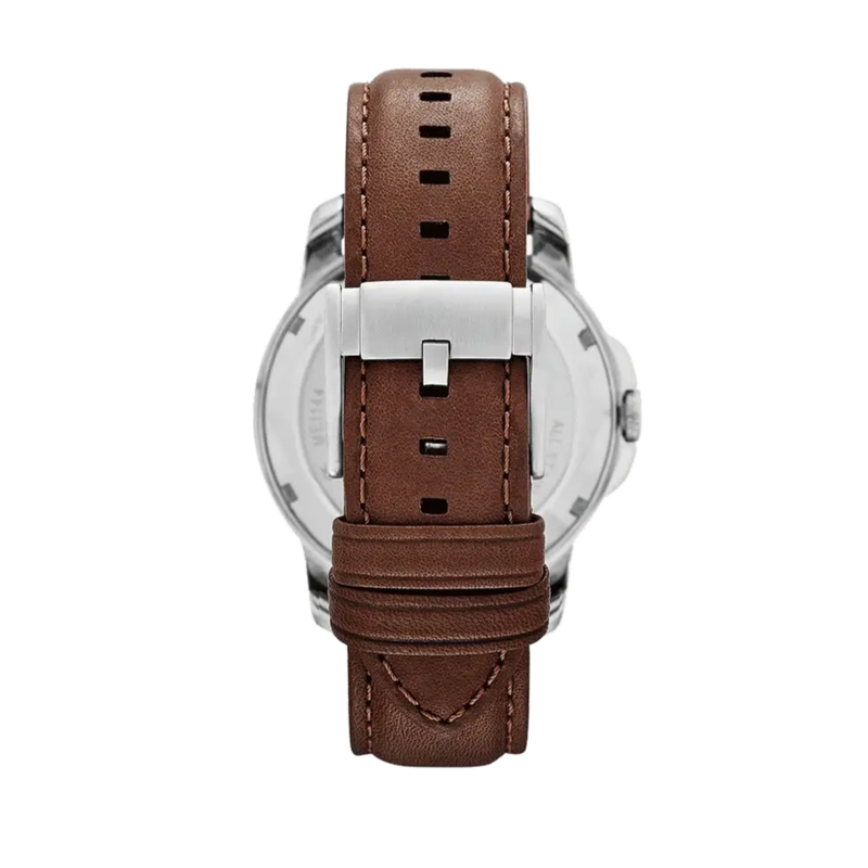 Fossil Grant Twist Multi-Function White Dial Brown Leather Strap Watch for Men - ME1144 Buy Now By Fossil