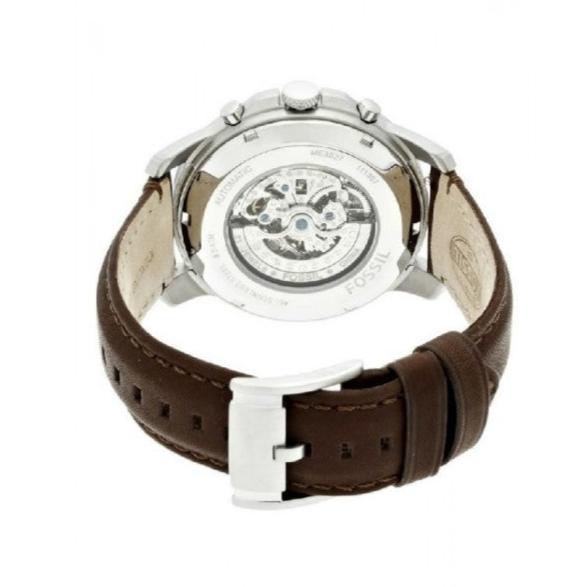 Fossil Grant Automatic White Dial Brown Leather Strap Watch for Men - ME3027 Buy Now By Fossil
