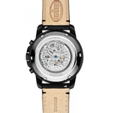 Fossil Grant Automatic Black Dial Black Leather Strap Watch for Men - ME3028 Buy Now By Fossil