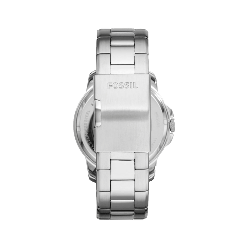 Fossil Grant Skeleton Black Dial Silver Steel Strap Watch for Men - ME3055 Buy Now By Fossil