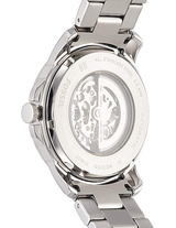 Fossil Grant Automatic Skeleton Black Dial Silver Steel Strap Watch for Men - ME3103 Buy Now By Fossil