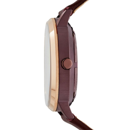 Fossil Vintage Muse Automatic Skeleton Maroon Dial Maroon Leather Strap Watch for Women - ME3137 Buy Now By Fossil