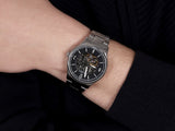 Fossil Forrester Automatic Skeleton Black Dial Silver Steel Strap Watch for Men - ME3180 Buy Now By Fossil