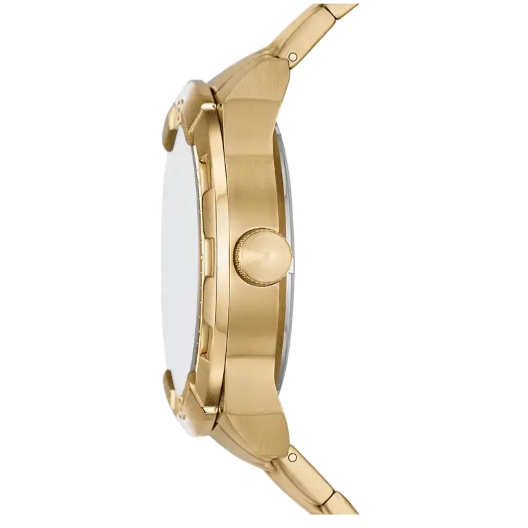 Fossil Bronson Automatic Skeleton Black Dial Gold Steel Strap Watch for Men - ME3257 Buy Now By Fossil
