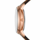 Fossil Neutra Automatic Skeleton Black Dial Brown Leather Strap Watch for Men - ME3195 Buy Now By Fossil