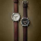 Fossil Neutra Chronograph Black Dial Brown Leather Strap Watch for Men - FS6024 Buy Now By Fossil