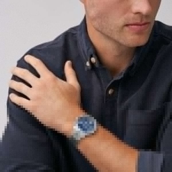 Fossil Neutra Chronograph Blue Dial Silver Steel Strap Watch for Men - FS6025 Buy Now By Fossil