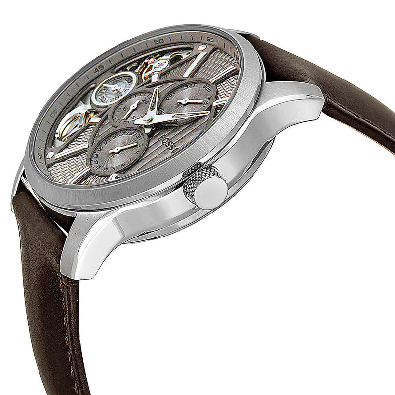 Fossil Twist Chronograph Multifunction Taupe Dial Brown Leather Strap Watch for Men - ME1098 Buy Now By Fossil