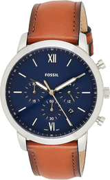 Fossil Neutra Chronograph Blue Dial Brown Leather Strap Watch for Men - FS5453 Buy Now By Fossil