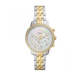 Fossil Neutra Chronograph Mother of Pearl White Dial Two Tone Steel Strap Watch for Women - ES5216 Buy Now By Fossil