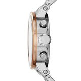 Fossil Boyfriend Chronograph White Dial Two Tone Steel Strap Watch for Women - ES3840 Buy Now By Fossil