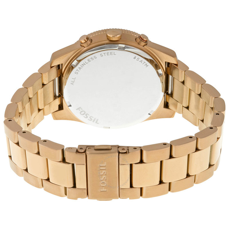 Fossil Boyfriend Multifunction Rose Gold Dial Rose Gold Steel Strap Watch for Women - ES3885 Buy Now By Fossil