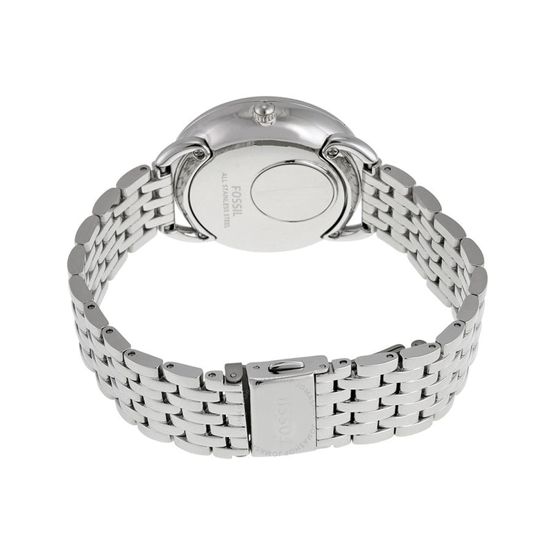 Fossil Jacqueline Multi-Function Mother of Pearl Dial Silver Steel Strap Watch for Women - ES3755 Buy Now By Fossil