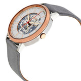 Fossil Vintage Muse Automatic Skeleton White Dial Grey Leather Strap Watch for Women - ME3131 Buy Now By Fossil