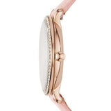Shop Fossil Jacqueline White Dial Pink Leather Strap Watch for Women - ES4303 in USA