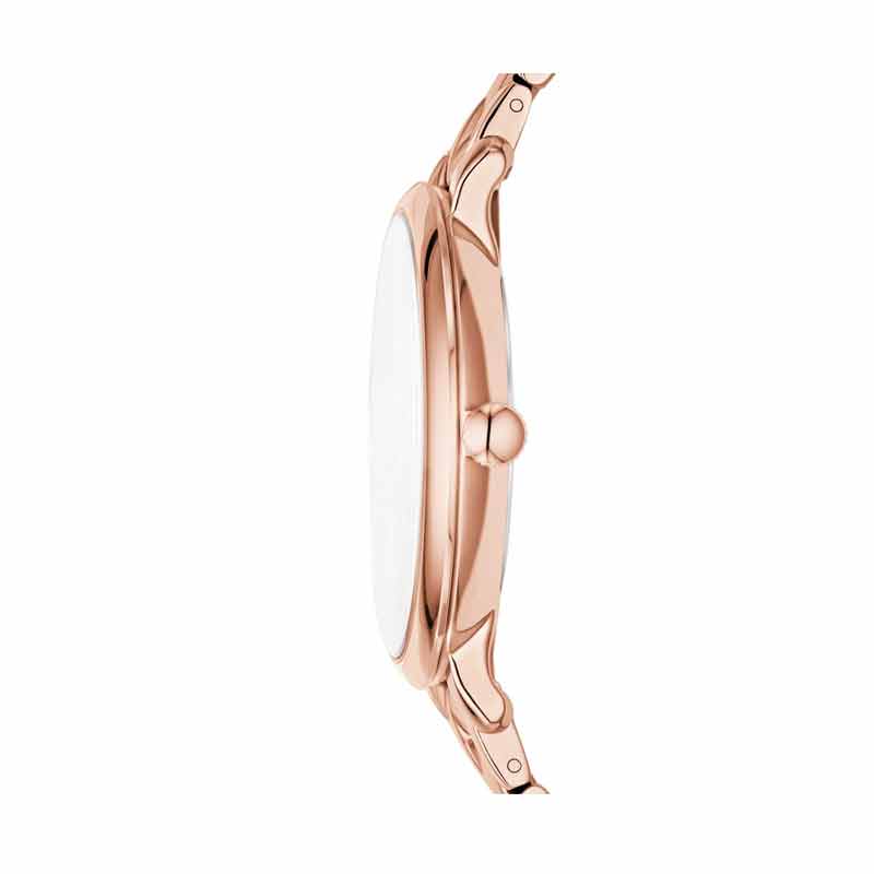 Fossil Jacqueline Rose Gold Dial Rose Gold Steel Strap Watch for Women - ES3970 Buy Now By Fossil