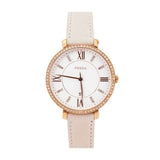 Shop Fossil Jacqueline White Dial Pink Leather Strap Watch for Women - ES4303 in USA