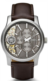 Fossil Twist Chronograph Multifunction Taupe Dial Brown Leather Strap Watch for Men - ME1098 Buy Now By Fossil