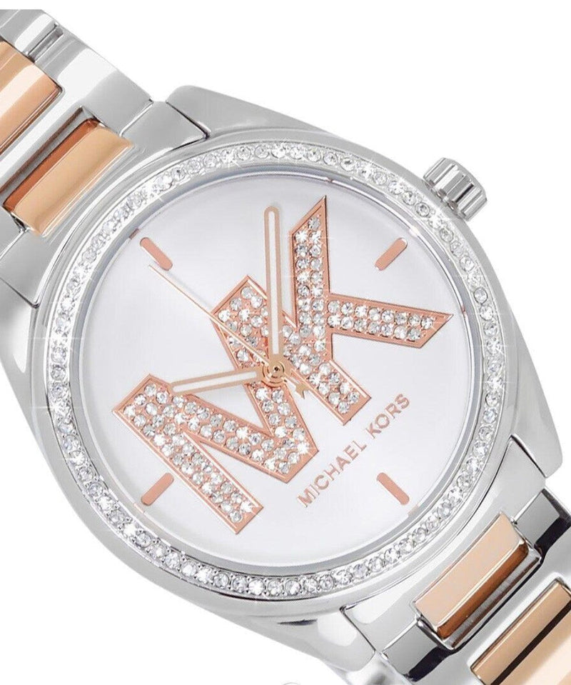 Michael Kors Janelle Silver Dial Two Tone Steel Strap Watch For Women - MK7383 Buy Now By Michael Kors