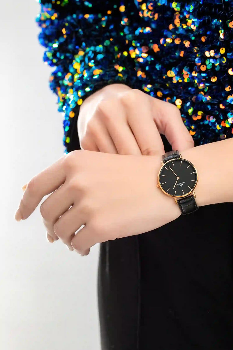 Daniel Wellington Classic Petite Reading Black Dial Black Leather Strap Watch For Women - DW00100167 Buy Now By Daniel Wellington