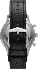 Fossil Retro Pilot Chronograph Black Dial Black Leather Strap Watch for Men - FS5806 Buy Now By Fossil