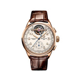 Breitling Premier B21 Chronograph Tourbillion 42 Leon Breitling White Dial Brown Leather Strap Watch for Men - RB2120211G1P1