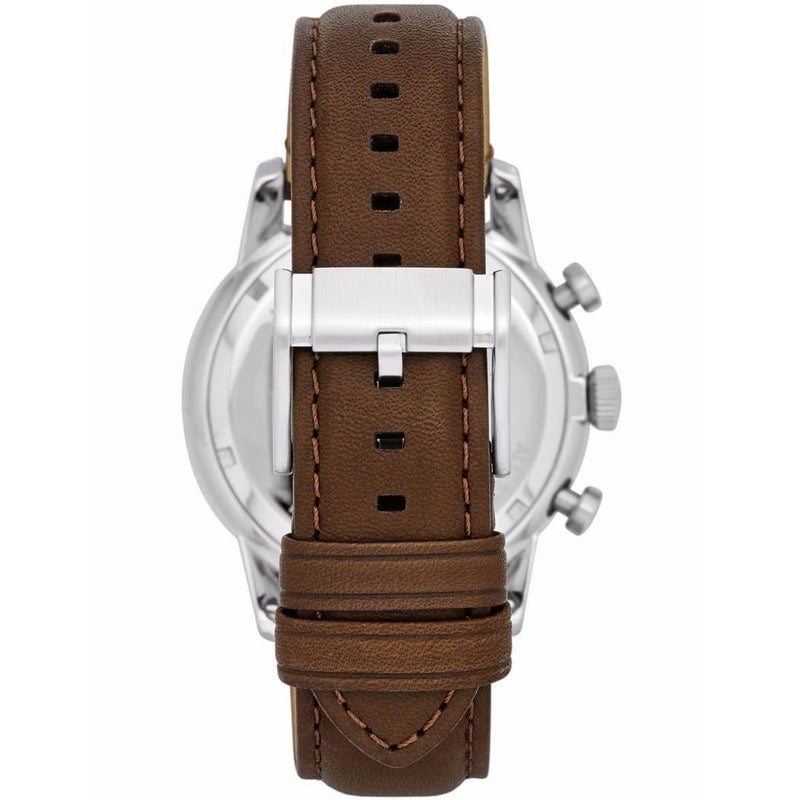 Fossil Townsman Chronograph Black Dial Brown Leather Strap Watch for Men - FS5280 Buy Now By Fossil
