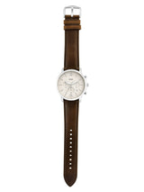 Fossil Neutra Chronograph White Dial Brown Leather Strap Watch for Men - FS5380 Buy Now By Fossil