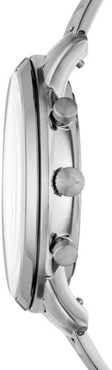Fossil Neutra Chronograph White Dial Silver Steel Strap Watch for Men - FS5433 Buy Now By Fossil