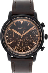 Fossil Goodwin Chronograph Brown Dial Brown Leather Strap Watch for Men - FS5529 Buy Now By Fossil