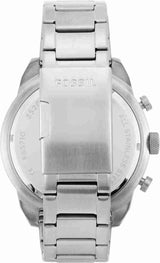 Fossil Bronson Chronograph Black Dial Silver Steel Strap Watch for Men - FS5710 Buy Now By Fossil