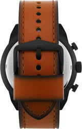 Fossil Bronson Black Dial Brown Leather Strap Watch for Men - FS5714 Buy Now By Fossil