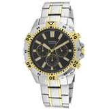 Fossil Garrett Analog Black Dial Two Tone Steel Strap Watch for Men - FS5771 Buy Now By Fossil